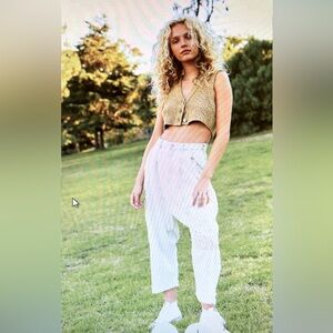 Free people North Star patched harem jeans